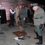 Scenka historyczna na dziedzińcu Muzeum Więzienia Pawiak